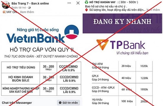 bo cong an canh bao mao danh ngan hang cong ty tai chinh lua dao cho vay truc tuyen