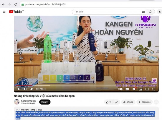 cong ty kangen hoa n nguyen kinh doanh da cap khong phep bi to lu a doi nguo i tieu du ng