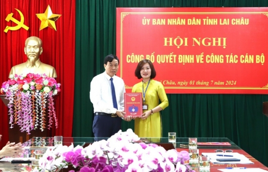 Lai Châu: Công bố quyết định bổ nhiệm Phó Giám đốc Sở Giáo dục và Đào tạo