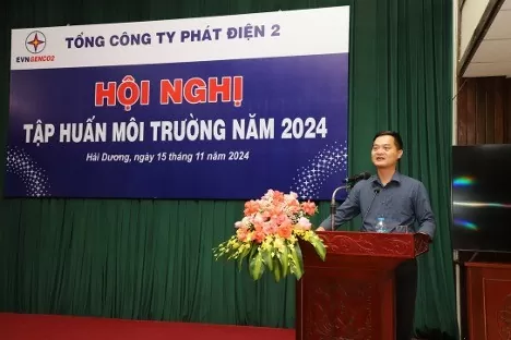 Ông Nguyễn Quốc Minh - Trưởng Ban KHCN&MT EVN phát biểu (Ảnh: MInh Lương)