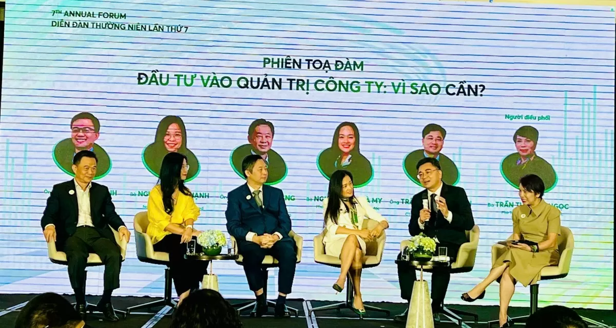 Ông Trần Ngọc Nguyên, Chủ tịch HĐQT PVCFC chia sẻ tại sự kiện Diễn đàn AF7 về hành trình PVCFC tiên phong trong Quản trị Công ty theo thông lệ Quốc tế, vượt trên sự tuân thủ để phát triển bền vững