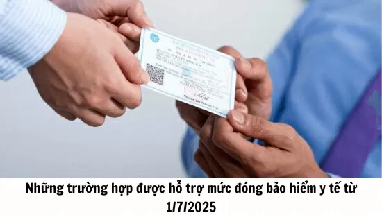 Infographic | Trường hợp được hỗ trợ đóng bảo hiểm y tế từ 1/7/2025