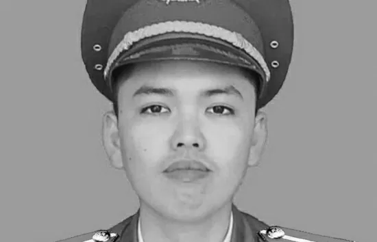 Thượng úy Nguyễn Đăng Khải được thăng cấp hàm lên Thiếu tá