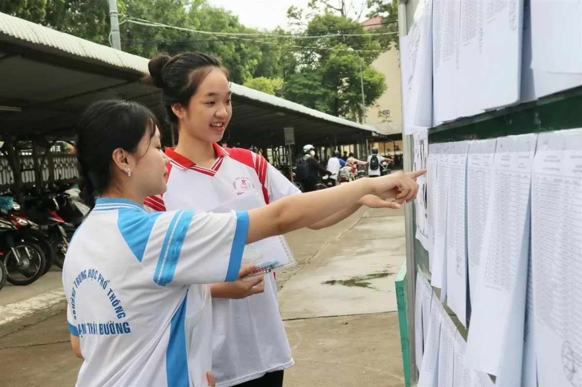 Các thí sinh tham gia Thí sinh tham gia Kỳ thi tốt nghiệp THPT năm 2024. Ảnh: UBND tỉnh Trà Vinh