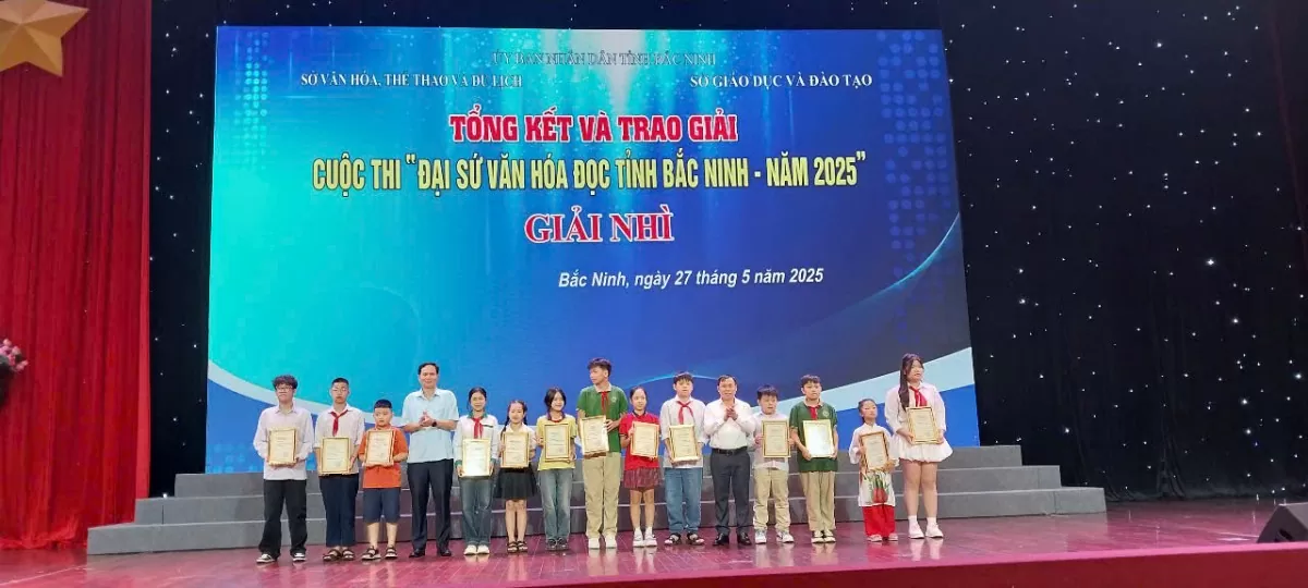Bắc Ninh trao giải Cuộc thi Đại sứ văn hóa đọc năm 2025