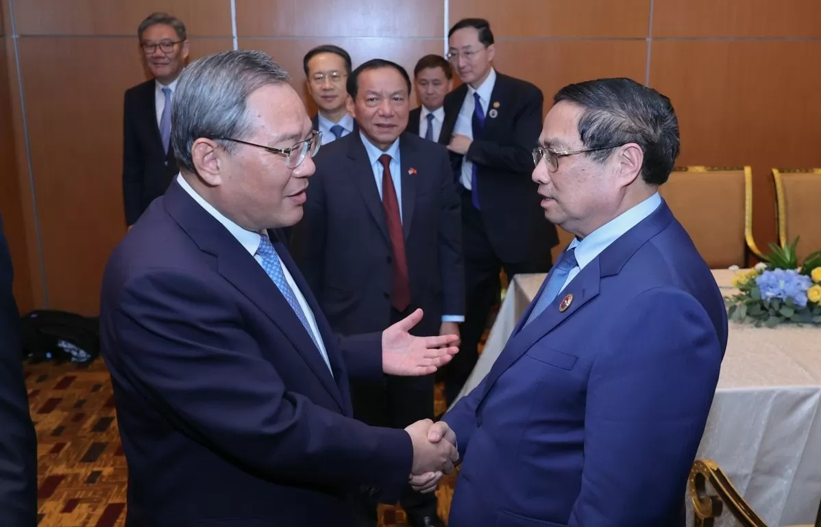 thu tuong pham minh chinh hoi dam voi thu tuong trung quoc ben le hoi nghi asean