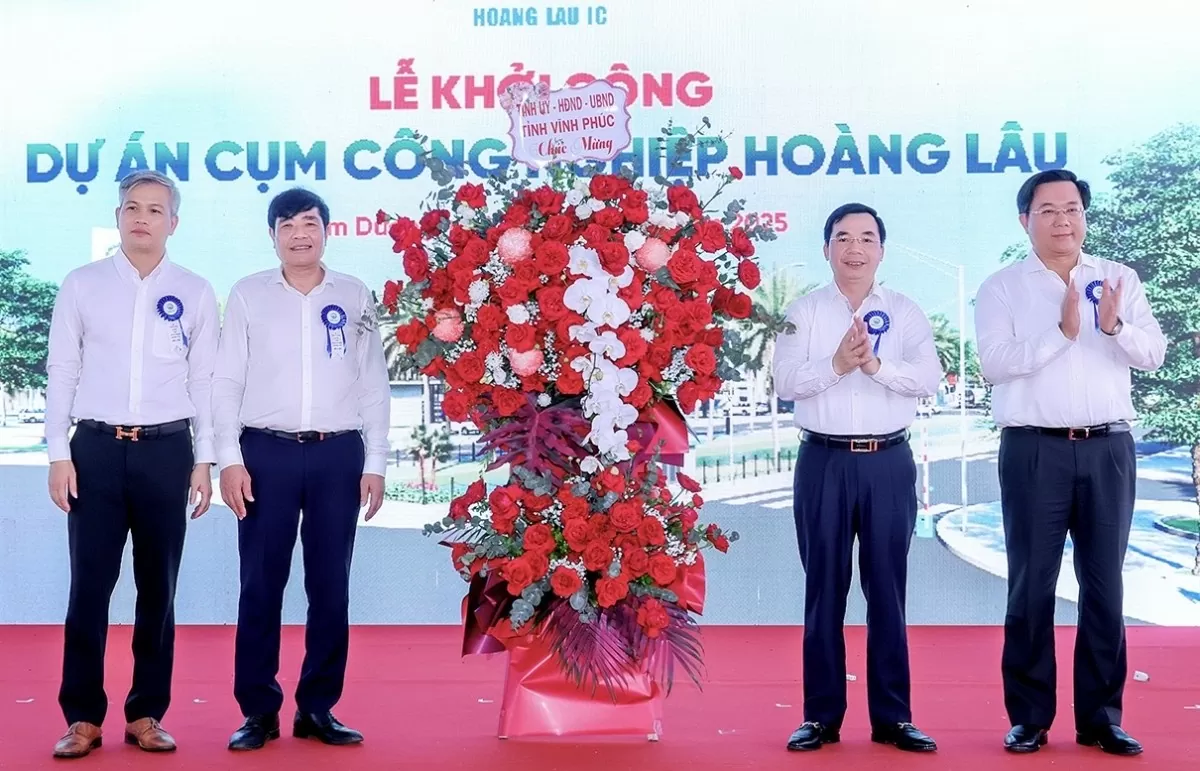 Vĩnh Phúc: Khởi công Cụm công nghiệp Hoàng Lâu 795 tỷ đồng