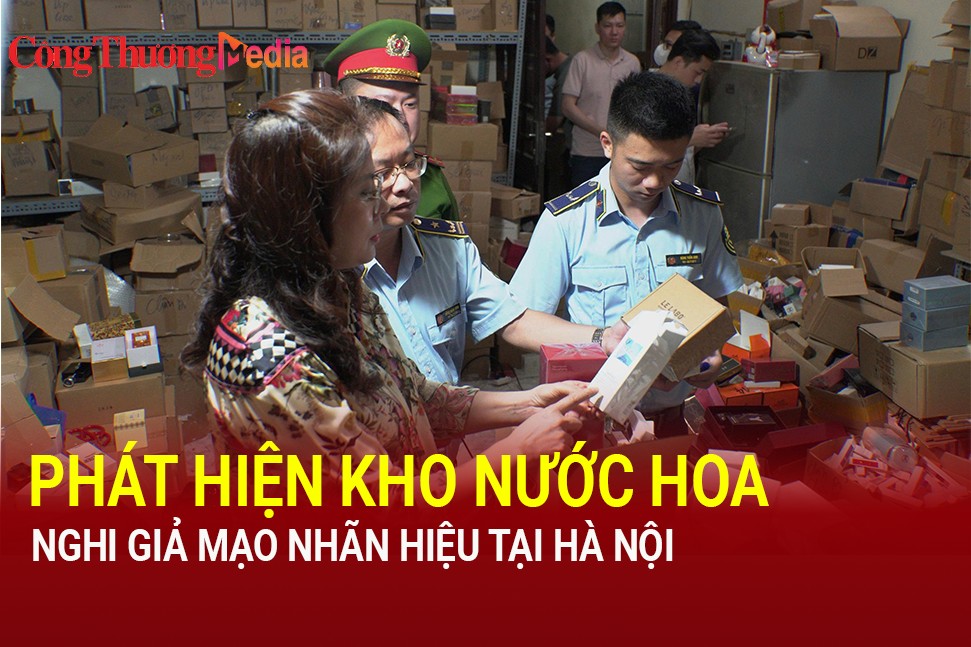 Phát hiện hàng nghìn chai nước hoa nghi giả mạo nhãn hiệu tại Hà Nội